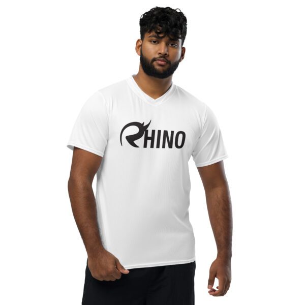 Rhino Sport White Sports Jersey: Unleash Your Boldness