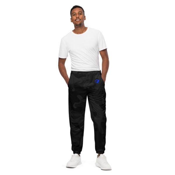 Stealth Shadow Track Pants with Luminous Blue Logo